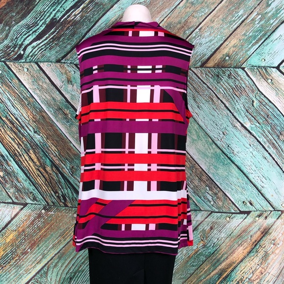 D2 - Worthington Sleeveless Draped Neck Top - XL - Picture 4 of 6